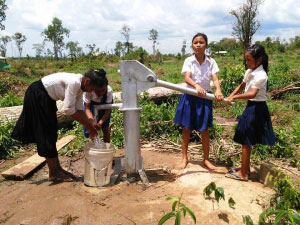 Deep bore for year-round water supply